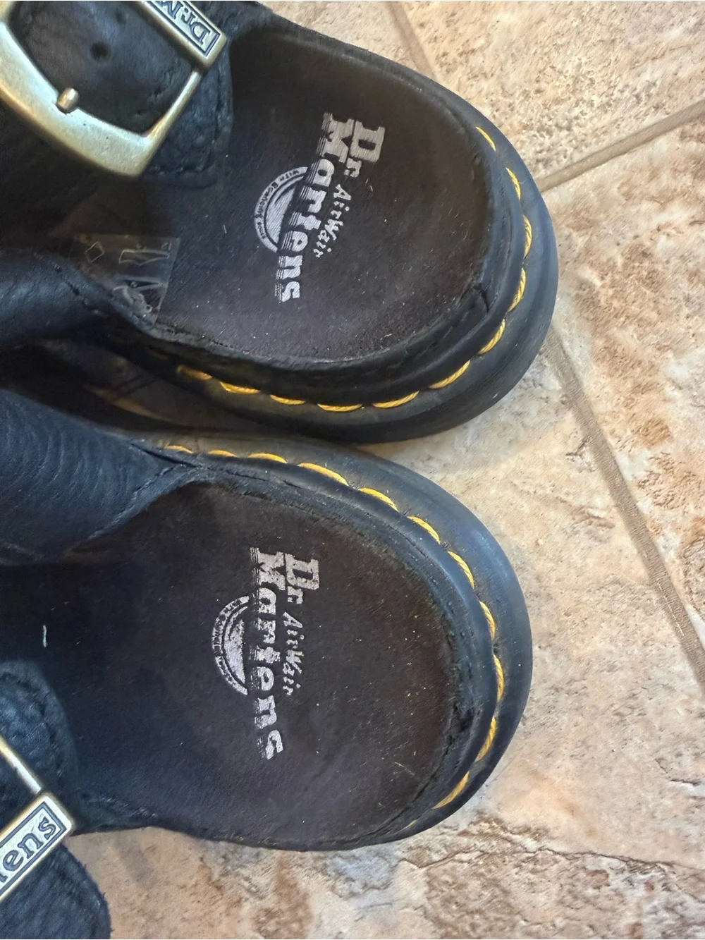 Dr. Martens Fisherman Sandals Womens 8 Black Leather Platform Chunky Y2K Wrenlie
